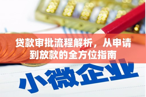 旺苍贷款审批流程解析，从申请到放款的全方位指南