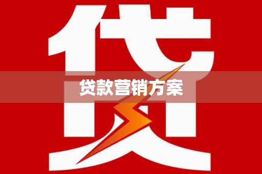 旺苍贷款营销方案