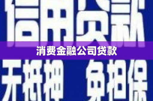 旺苍消费金融公司贷款