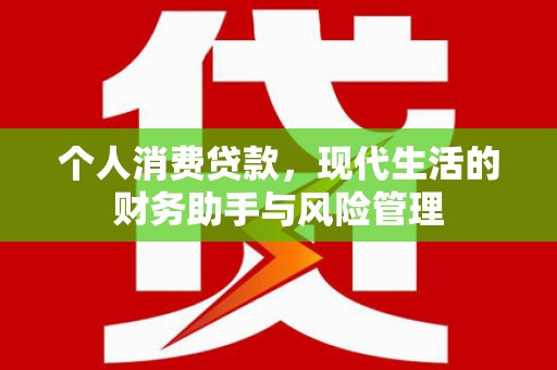 旺苍个人消费贷款，现代生活的财务助手与风险管理