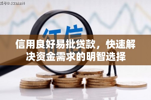 旺苍信用良好易批贷款，快速解决资金需求的明智选择