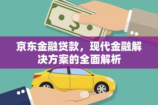 旺苍京东金融贷款，现代金融解决方案的全面解析