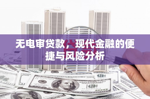旺苍无电审贷款，现代金融的便捷与风险分析