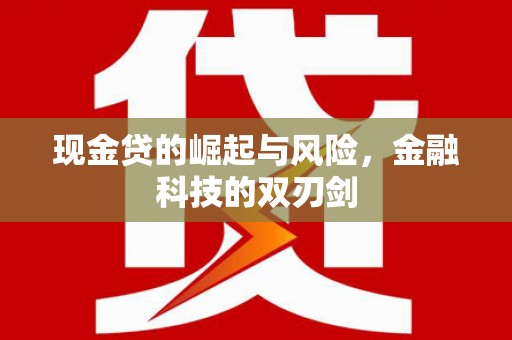 旺苍现金贷的崛起与风险，金融科技的双刃剑