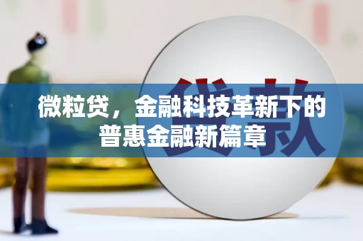 旺苍微粒贷，金融科技革新下的普惠金融新篇章