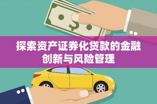 旺苍探索资产证券化贷款的金融创新与风险管理