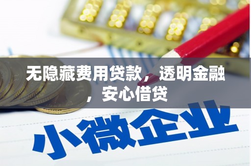 旺苍无隐藏费用贷款，透明金融，安心借贷