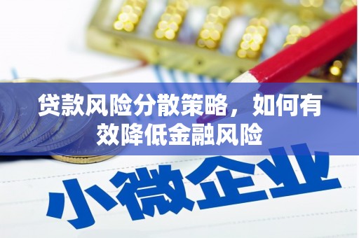 旺苍贷款风险分散策略，如何有效降低金融风险