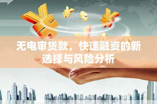 旺苍无电审贷款，快速融资的新选择与风险分析
