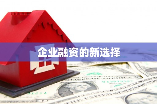 旺苍企业融资的新选择