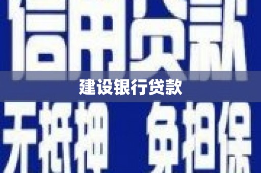 旺苍建设银行贷款