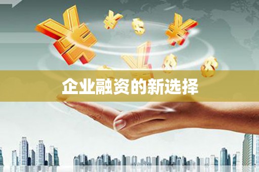 旺苍企业融资的新选择