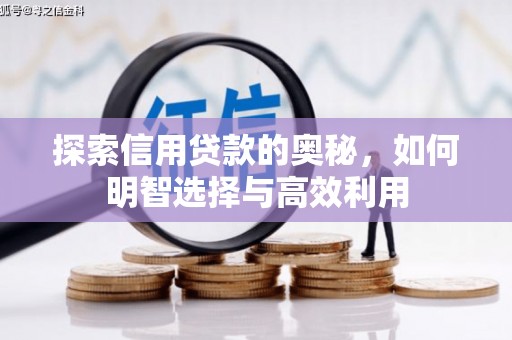 旺苍探索信用贷款的奥秘，如何明智选择与高效利用