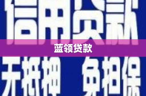 旺苍蓝领贷款