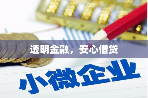 旺苍透明金融，安心借贷