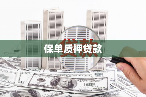 旺苍保单质押贷款