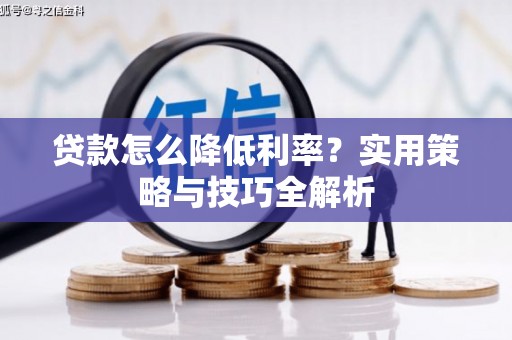 旺苍贷款怎么降低利率？实用策略与技巧全解析